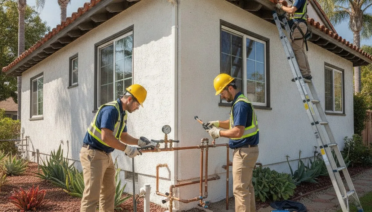 Orange, CA plumbing repair technician providing local plumbing service for homeowners