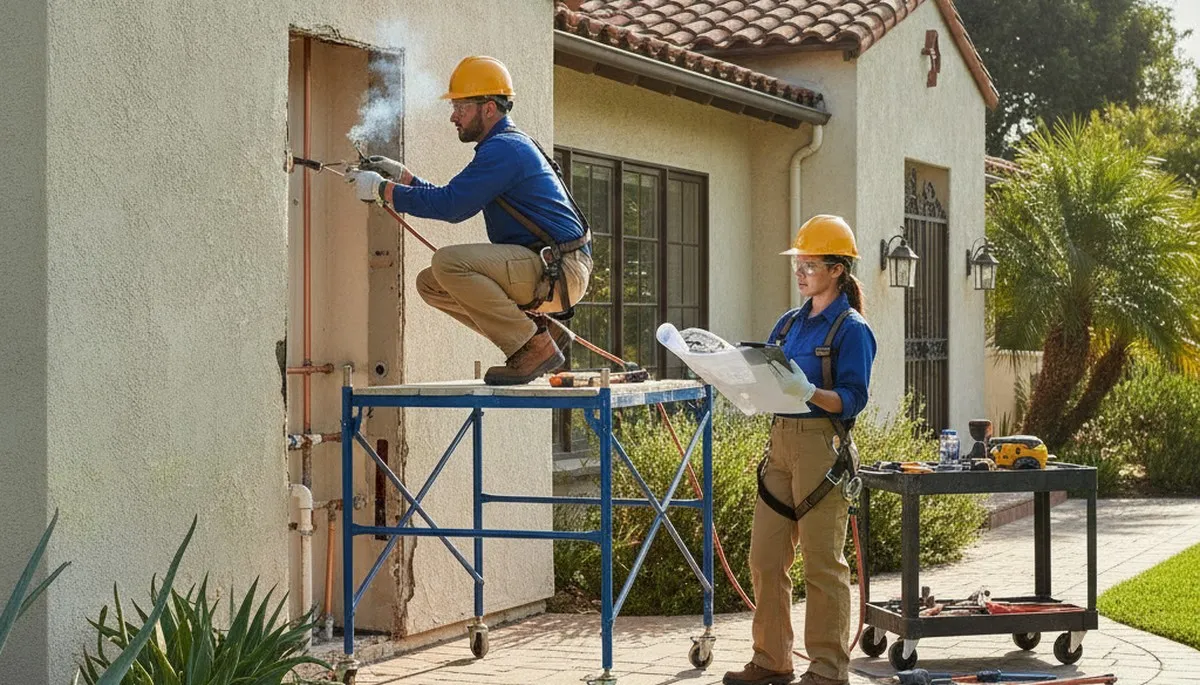 Orange, CA plumbing repair technician providing professional plumbing services
