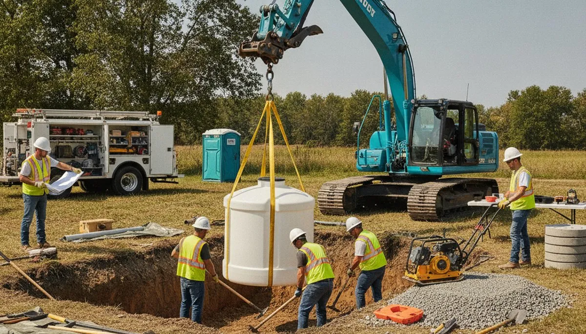Septic tank installation service for Orange, CA homes by On Call Plumbers