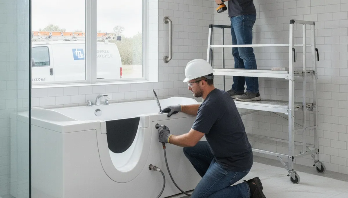 Walk-in tub installation by Orange, CA plumbers for safer, more comfortable bathing